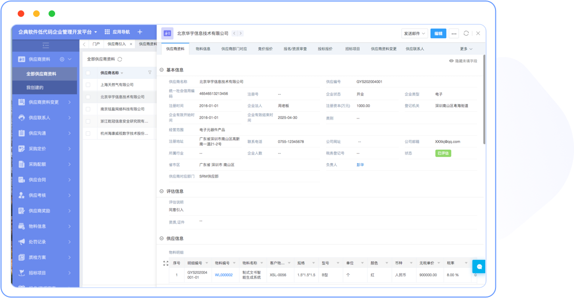 全生命周期的供应商管理机制